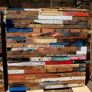 recycled boatwood wall panel